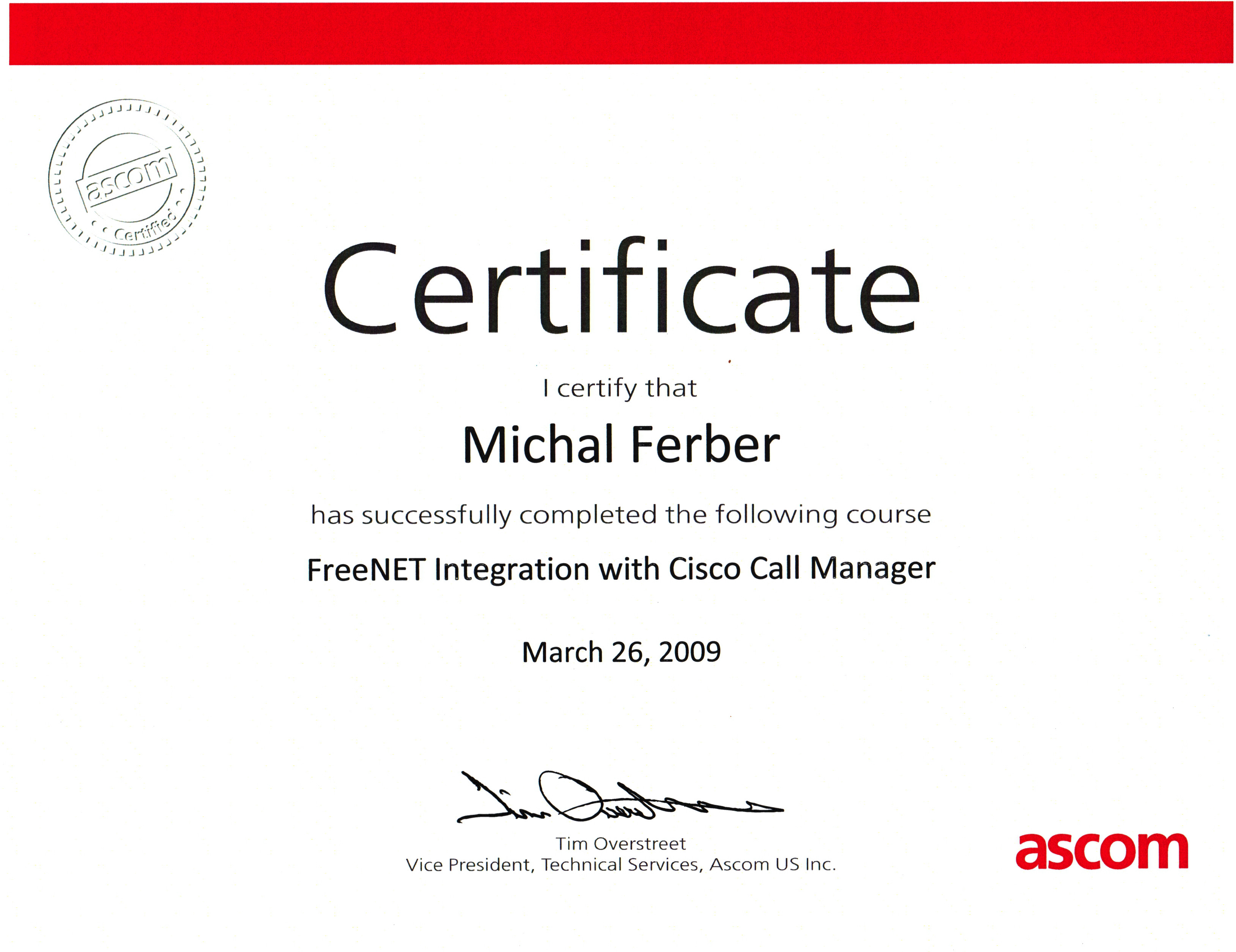 2009 03 26 Ascom FreeNET Cisco