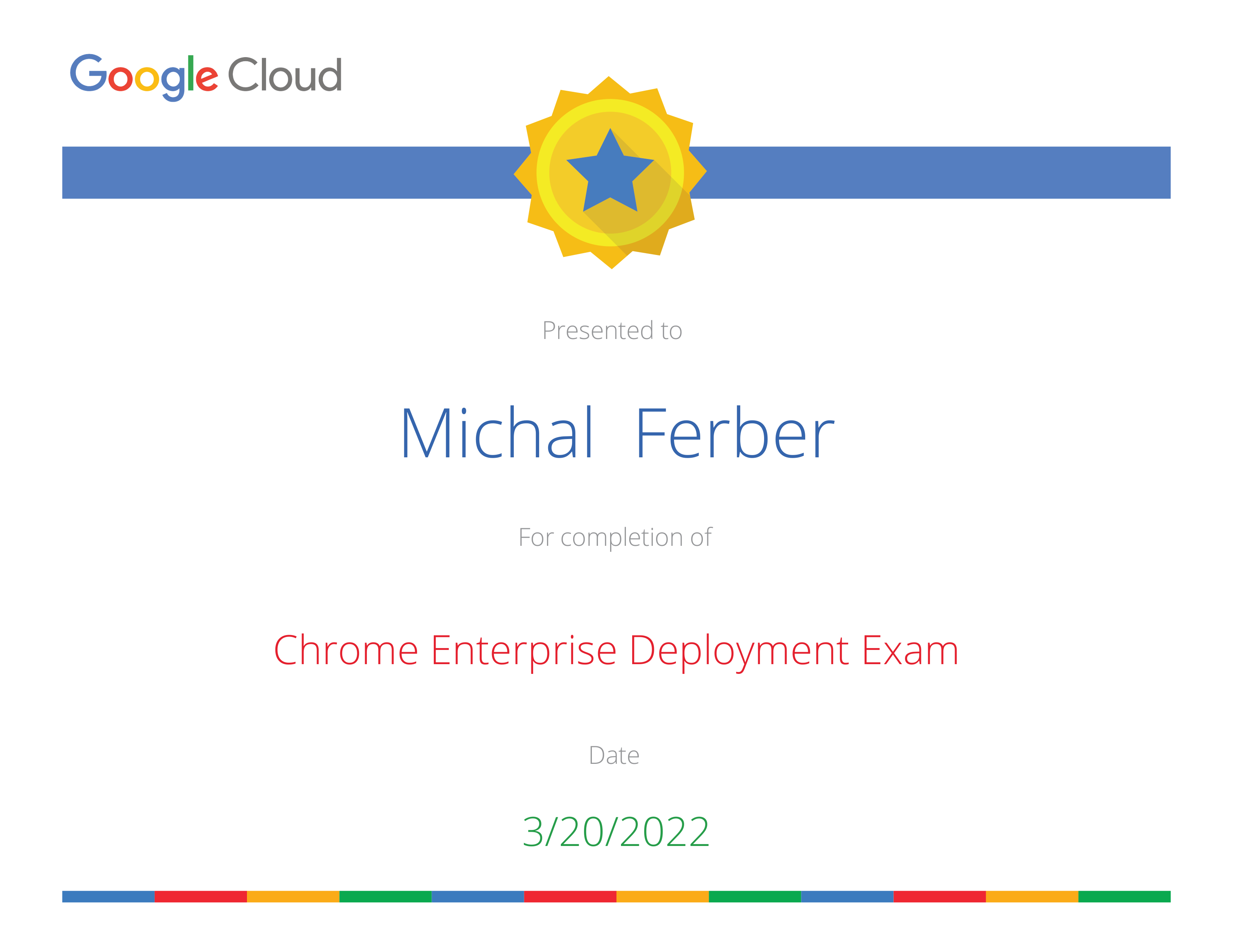 2022 03 20 Chrome Enterprise Deployment Exam