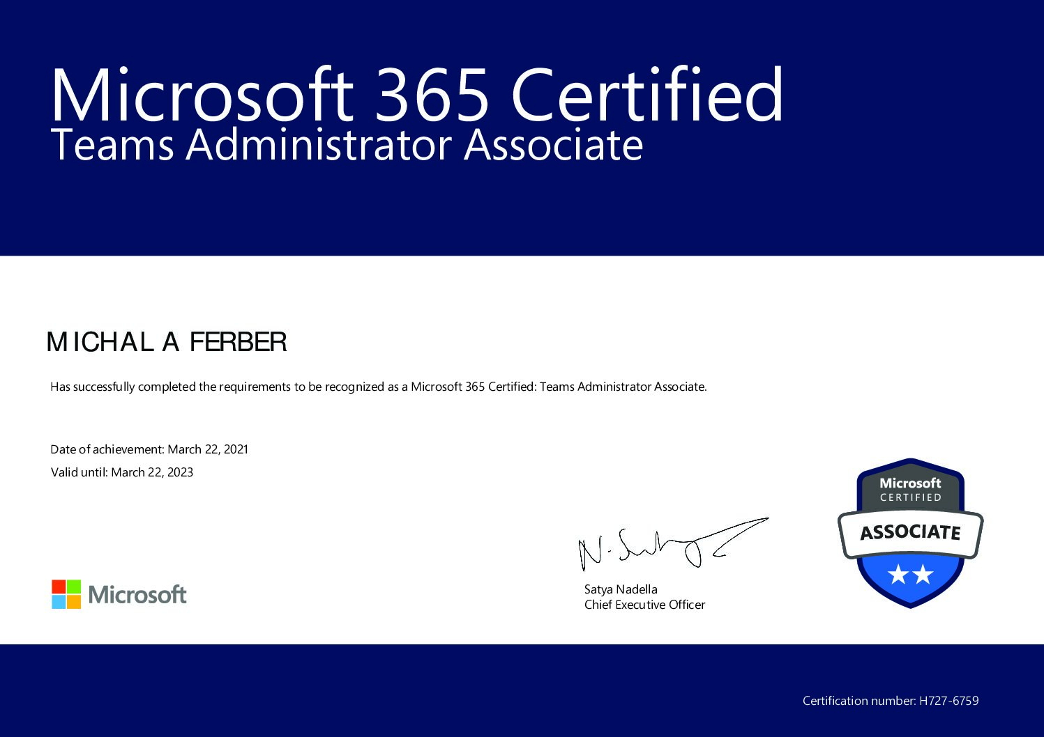 Microsoft 365 Certified Teams Administrator Associate
